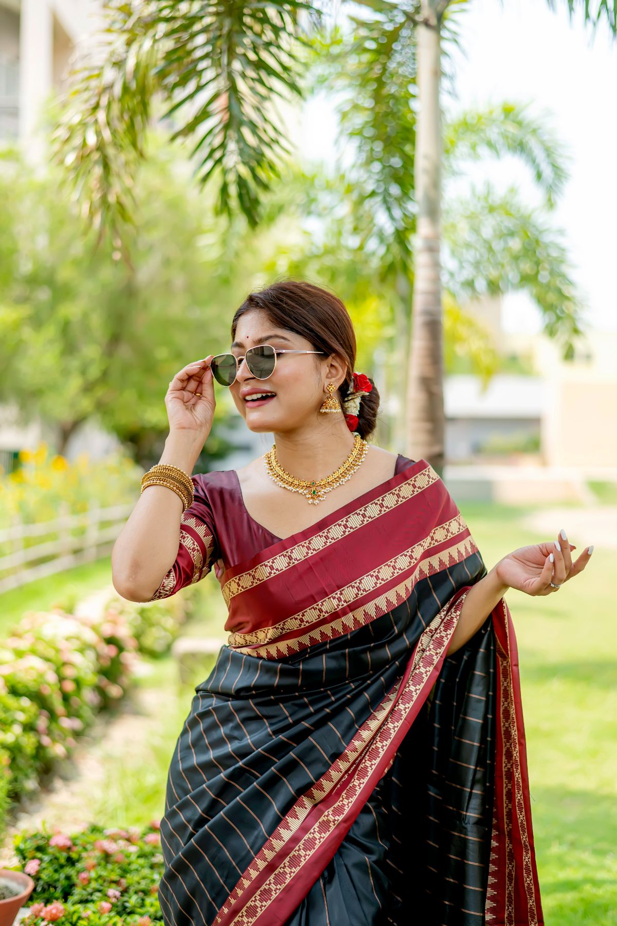 Aaj din chadheya tere rang varga ❤️ #farewell #farewell #saree #sareelove  #sareefashion #indianwear #indiangirl #traditional… | Instagram